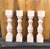 Maple Monastery Bench Legs - 3.5" x 3.5" x 16"