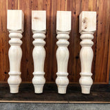 Knotty Pine Chunky Dining Legs - 5" x 5" x 29"